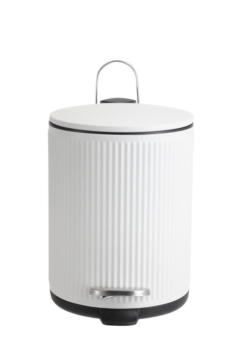 Toiletspand m/riller hvid 5 liter - REN